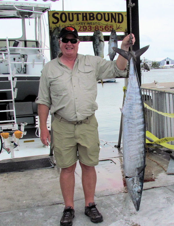 51 lb Wahoo caught in Key West fishing on charter boat Southbound