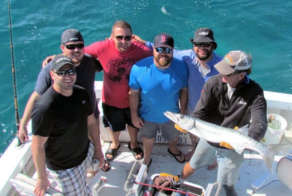 Barracuda caught and released in Key West fishing on charter boat Southbound