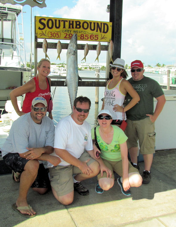 Yellow Tail Snapper and big King fish caught in Key West fishing on charter boat Southbound, Key West