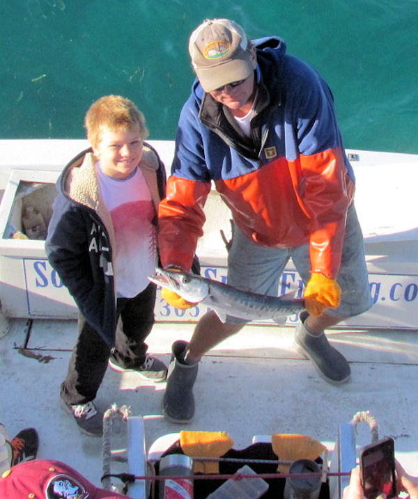 Barracuda caught and released in Key West fishing on charter boat Southbound