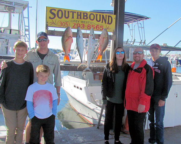Delicious Mutton snapper and Cero mackerel caught in Key West fishing on charter boat Southbound