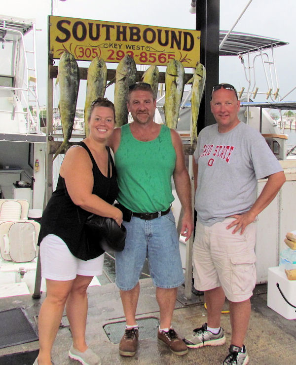 Dolphin caught in Key West fishing on charte boat Southbound