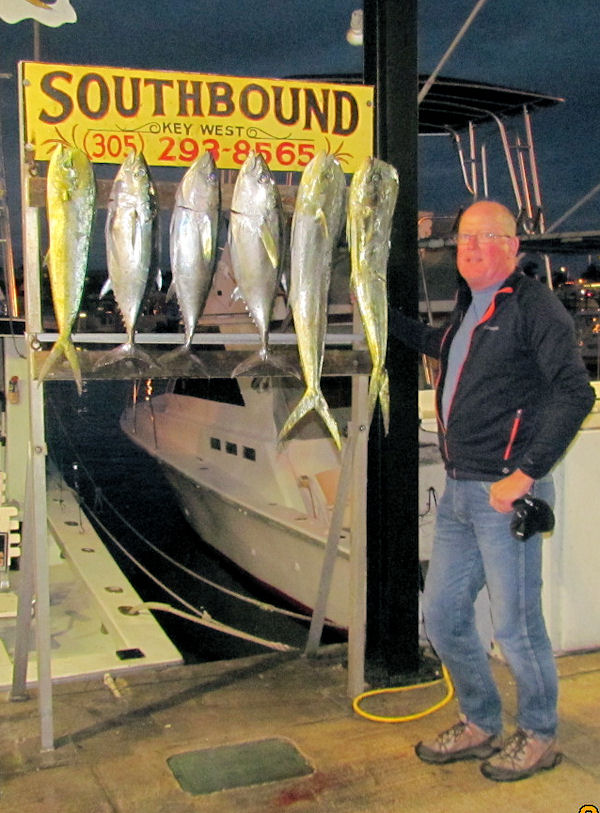 Dolphin and Black Fin Tuna Caught in Key West fishing on charter boat Southbound