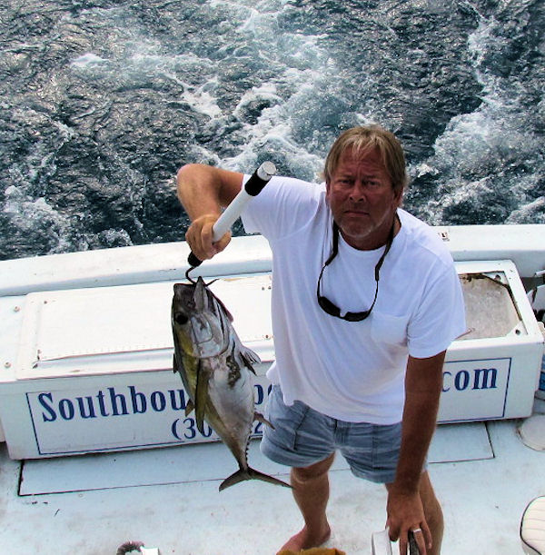 Black Fin Tuna caught and released on charterboat Southbound while fishing Key West