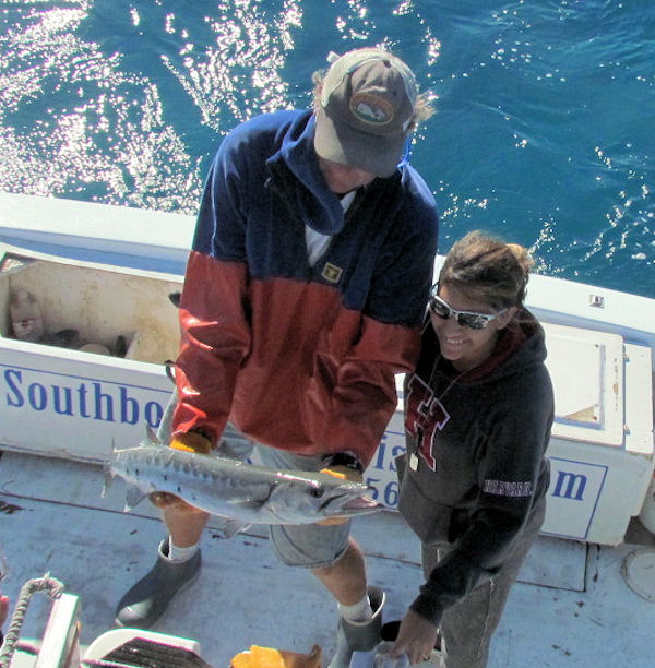 Barracuda caught and released in Key West fishing on charter boat Southbound