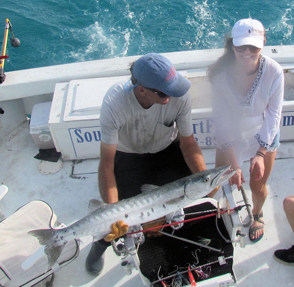 Barracuda caught and released in Key West Fishing on charter boat Southbound