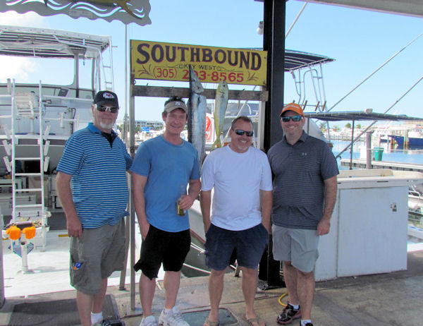 Wahoo and a Mahi caugth in Key West fishing on charter boat Southboun