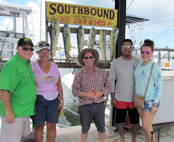 Mahi caught in Key West fishing on charter boat Soutbound