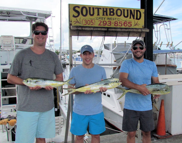 Mahi caught in Key West fishing on charter boat Soutbound