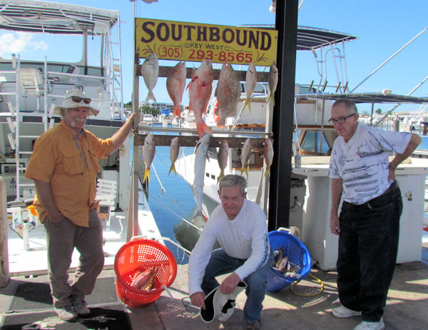 Snapper caugth in Key West fishing on charter boat Southboun