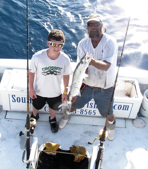Barracuda caught fishing Key West on Charter boat Southbound