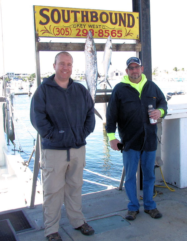 Kingfish caught in Key West fishing on Charter Boat Southboud