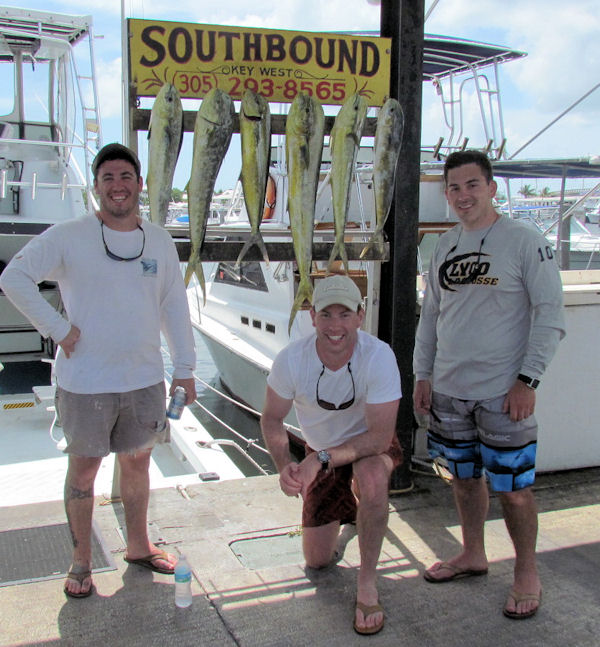 Dolphin caught in Key West fishing on charter boat Southbound