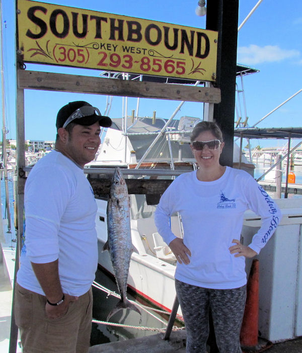 King mackerel caught in Key West fishing on charter boat Southbound