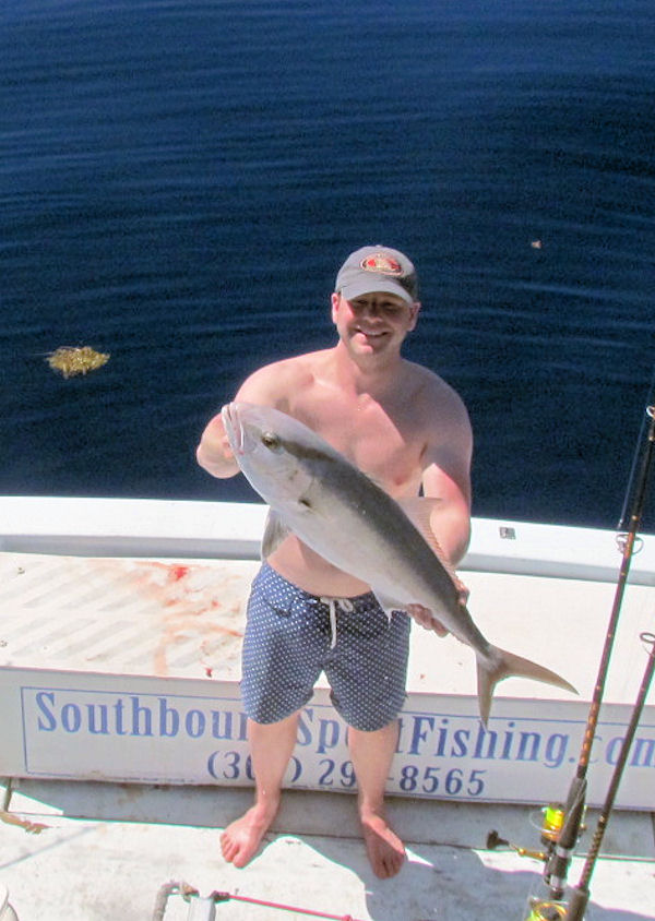 Amberjack caught in Key West fishing on charter Boat Southbound