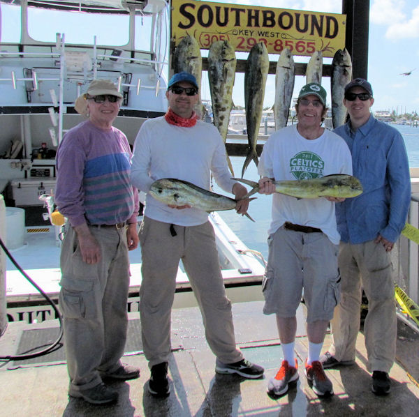 Dolphin caugth in Key West fishing on charter boat Southbound