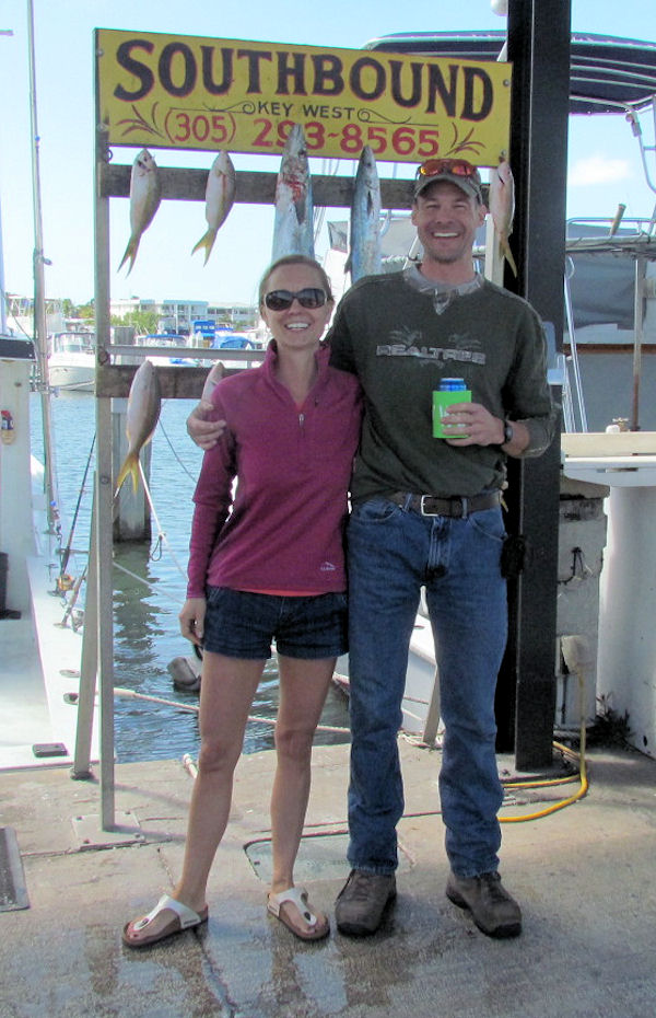 Snapper and mackerel caught in Key West fishing on charter boat Southbound