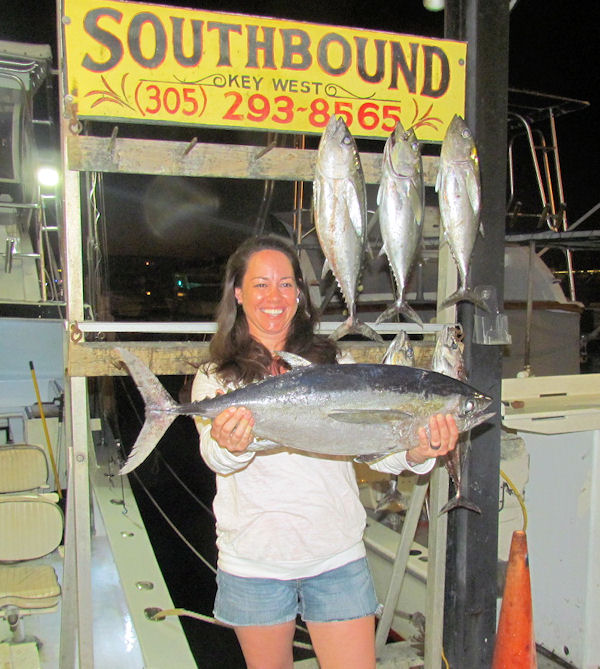 Black Fin Tuna caught in Key West fishing on charter boat Southbound