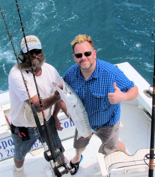 Barracuda caught and released in Key West fishing on charter Boat Southbound