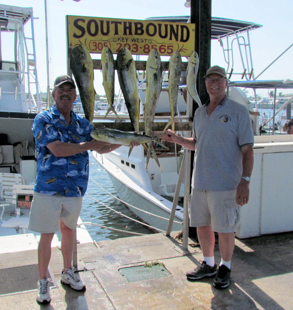 some nice Dolphin caught in Key West fishing on charter boat Southbound