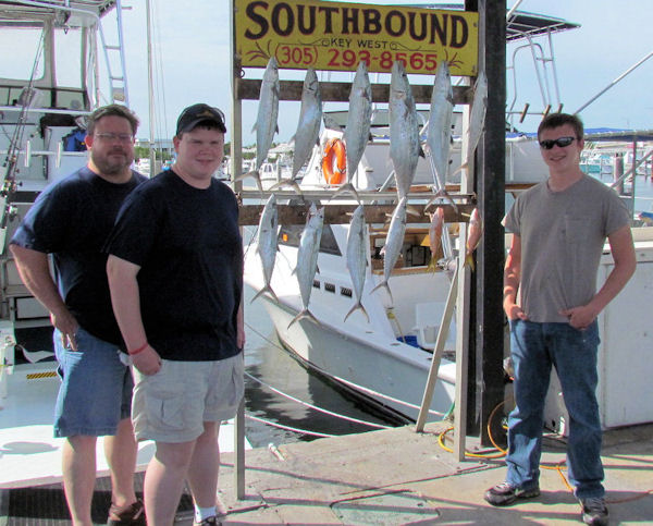 Mackerels caught in Key West fishing on charter boat Southbound