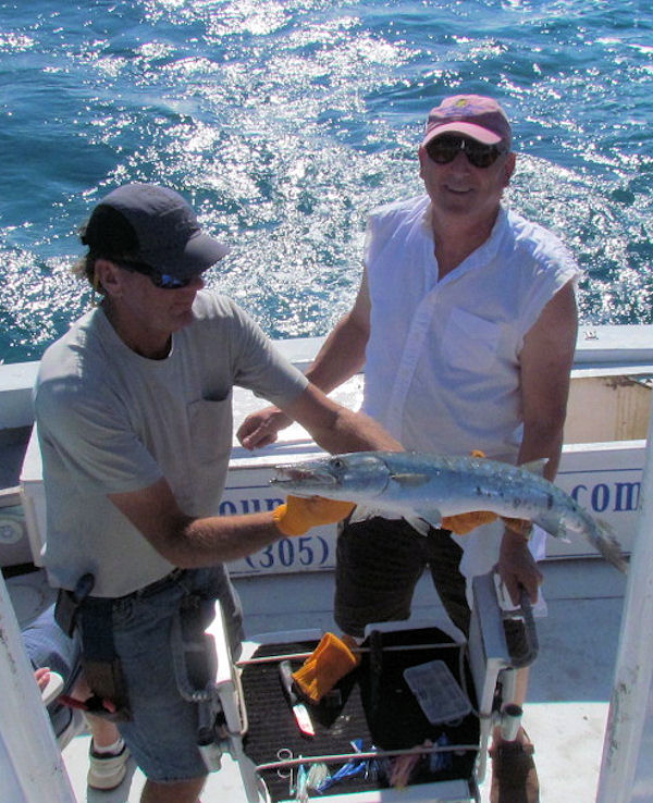 Barracuda caught in Key West fishing on charter boat Southbound, Key West