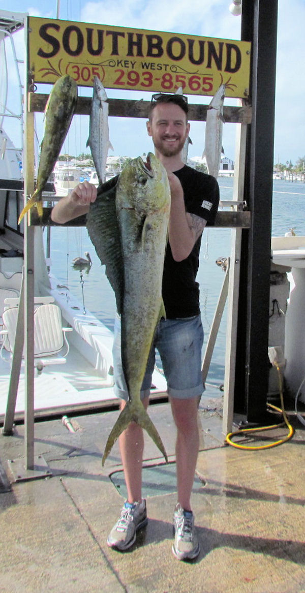 Dolhin caught in Key West fishing on charter boat Southbound