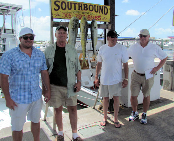 Dolphin caught in Key West fishing on charter boat Southbound