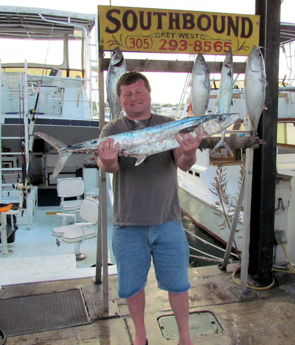 Kingfish Caught in Key West Fishing on charter boat Southbound