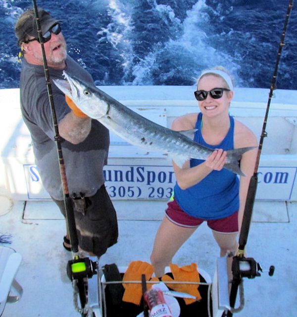 Barracuda Caught in Key West Fishing on charter boat Southbound