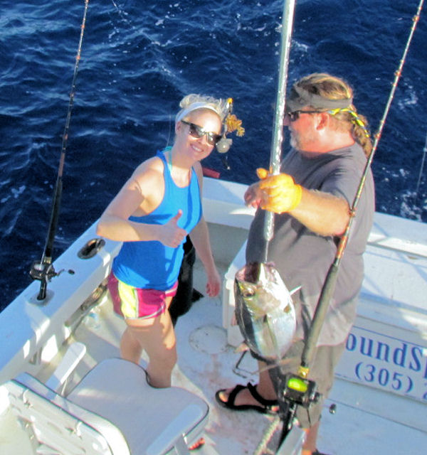 Black Fin Tuna Caught in Key West Fishing on charter boat Southbound