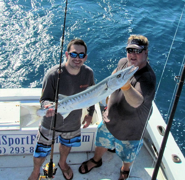 Barracuda Caught and Released in Key West fishing on charter boat Southbound
