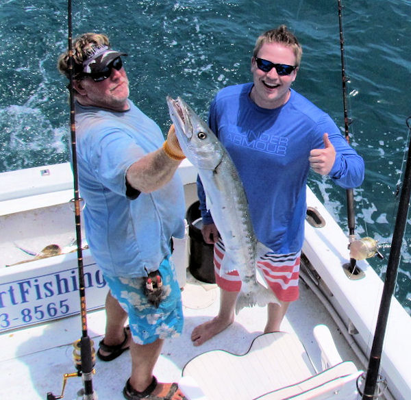 Barracuda Caught and Released in Key West fishing on charter boat Southbound