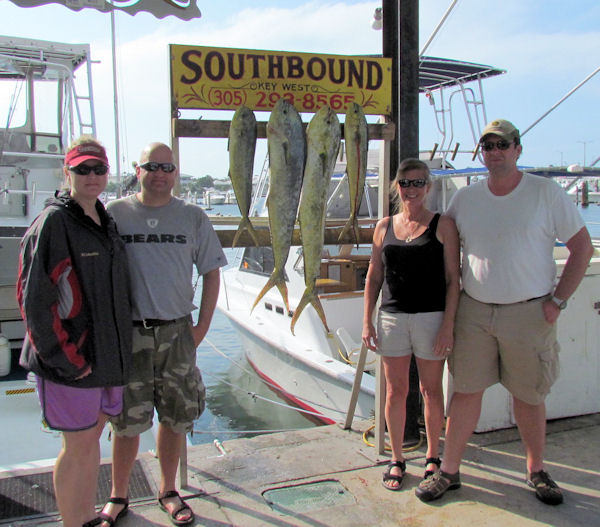 Dolphin caught in Key West fishing on Charter Boat Southboud