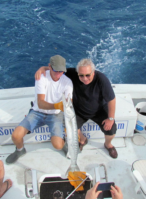 Big Barracuda caught in Key West fishing on Charter Boat Southbound
