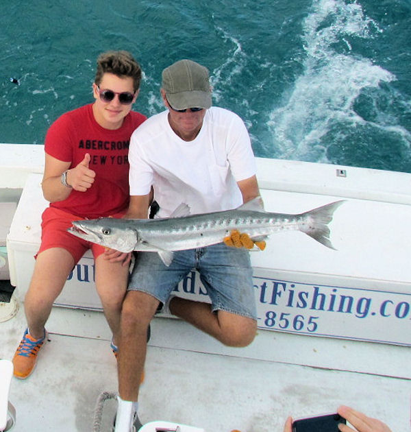 Big Barracuda caught in Key West fishing on Charter Boat Southbound
