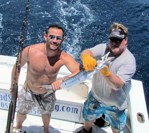 Barracuda Caught and Released in Key West fishing on charter boat Southbound