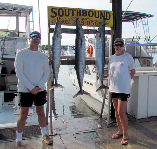 Wahoo caught on Charter Boat Southbound in Key West Florida