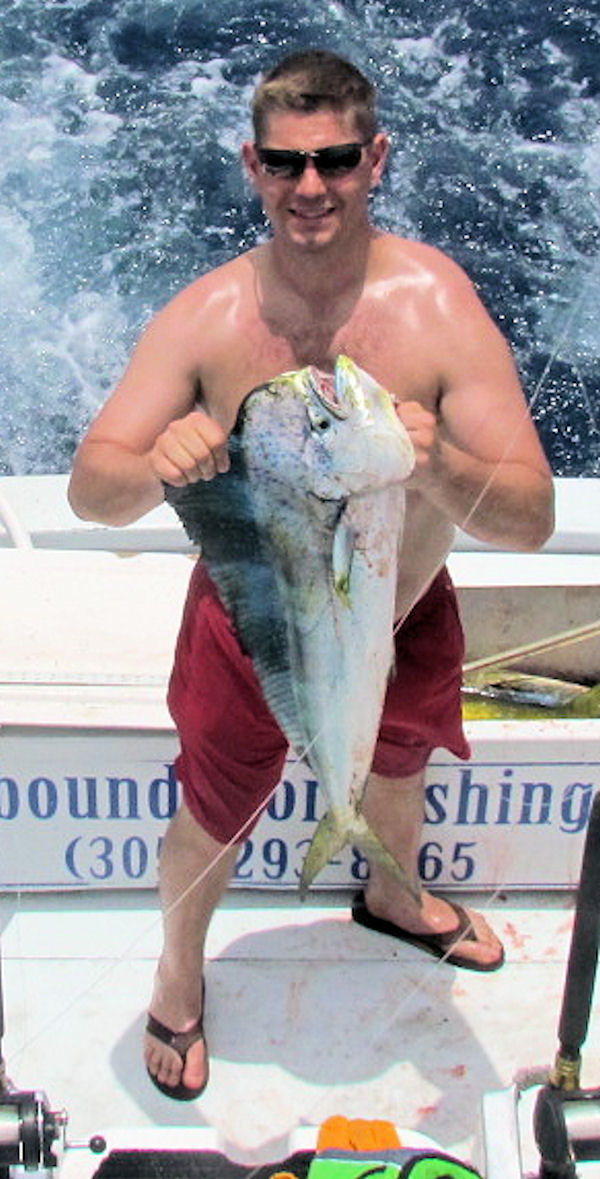 Big dolphin caught fishing Key West on Key West Charter Boat Southbound