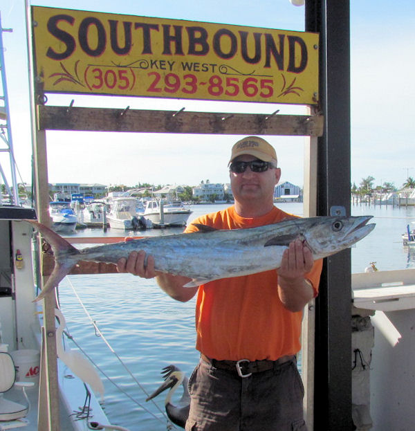 Kingfish caught in Key West fishing on charter boat Southbound