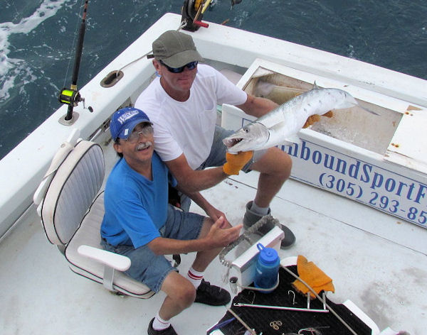 Barracuda caught in Key West fishing on Charter Boat Southbound