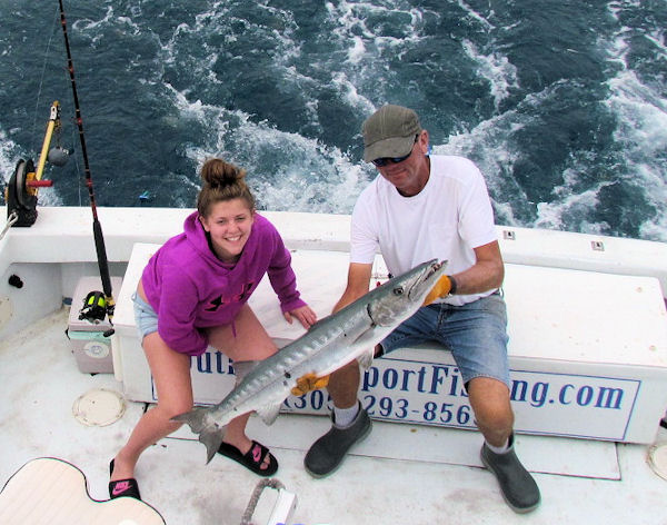 Barracuda caught in Key West fishing on Charter Boat Southbound