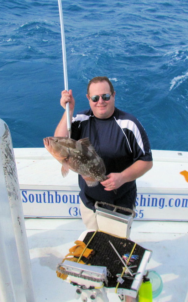 Grouper caught aboard charter boat Southbound in Key West, Florida