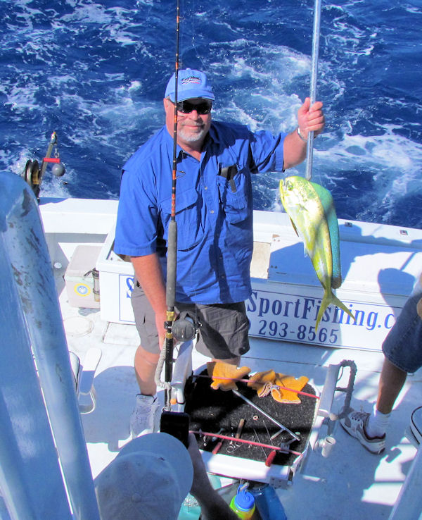 Dolphin caught in Key West fishing on charter boat Southbound from Charter Boat Row, Key West
