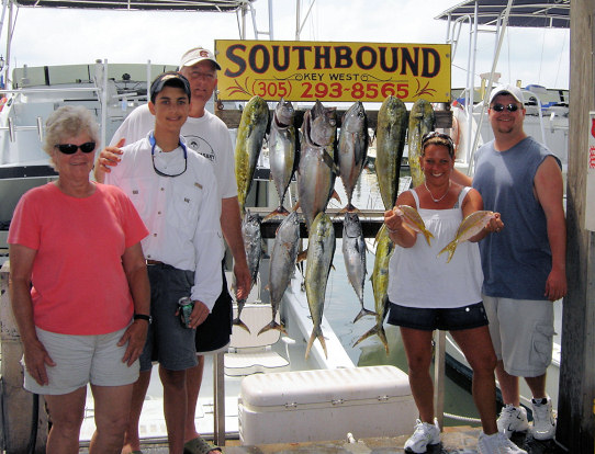Fish caught fishing in Key West, florida on charter boat Southbound