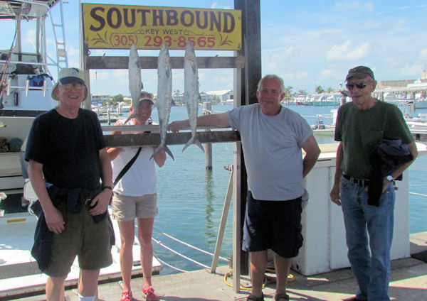 Mackerel caught fishing Key West on Charter boat Southbound