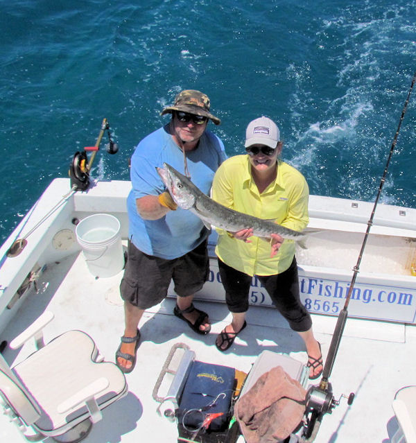 Barracuda caught on charterboat Southbound while fishing Key West