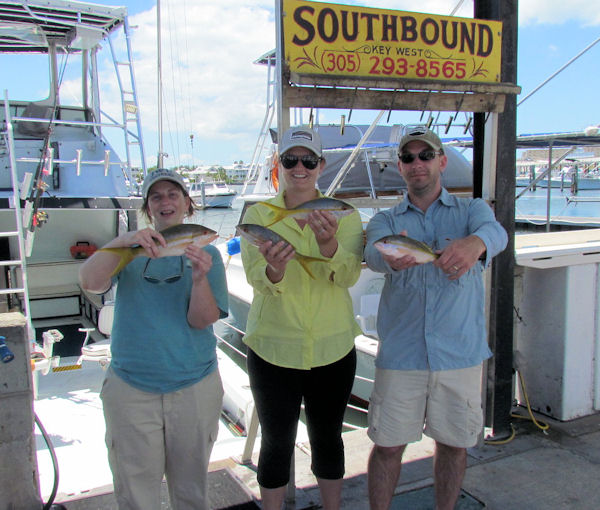 Yellow Tail Snapper caught on charterboat Southbound while fishing Key West
