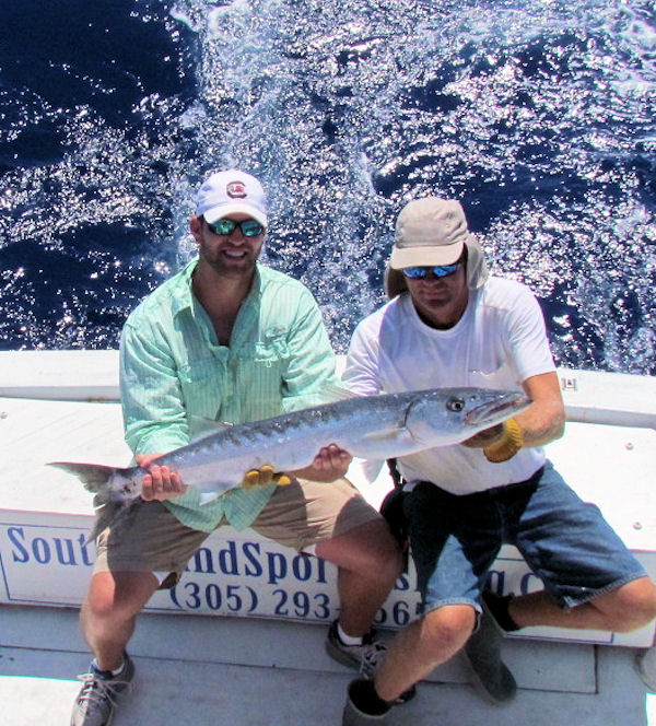 Barracuda caught on charterboat Southbound while fishing Key West