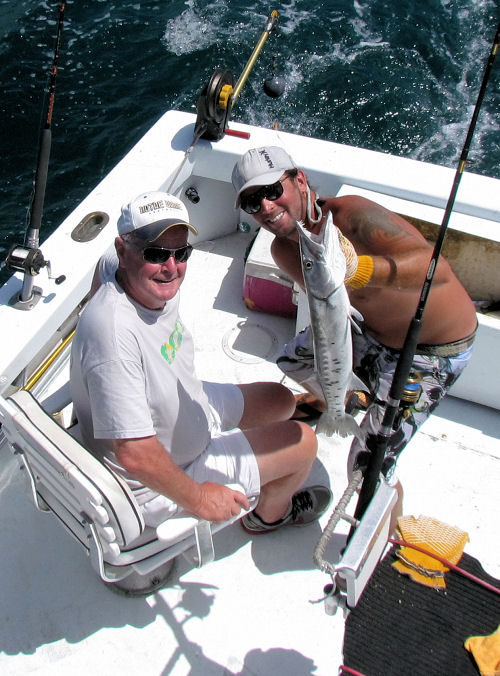 Barracuda caught in Key West fishing on charter boat Southbound